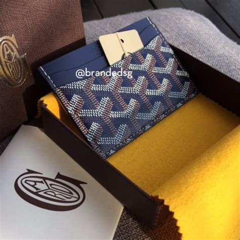 blue goyard card holder replica|authentic goyard card holders.